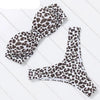 Bikini Set High Cut Solid Swimsuit Women Swimwear Push Up Bathing Suit Beachwear Leopard Bikini Women's Ribbed Underwire Bikini High Cut Bikini V Swimwear Butterfly Print High Leg Bikini Swimsuit by Stevvex