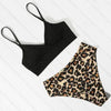 Women Leopard Print Swimsuit Women's Bikini One Shoulder Top High Waist Bottom Two Piece Swimsuits Women Push Up Bikini Set One Shoulder Beachwear Summer Leopard Bathing Suit High Waist Swimwear For Women by Stevvex