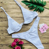 Underwired Bikini Female Swimsuit Women Swimwear Two-Piece V Shape Wire Bikini Set Bather Bathing Suit Women Micro Bikini Set Shiny Metallic 2 Piece Swimsuit Push Up Underwire Swimwear Bathing Suit by Stevvex