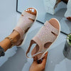 New Summer Women Sandals Shoes Blue Casual Woman Flats Buckle Strap Fashion Beach Shoe Modern Slide Square Open Toe One Band Cute Slip On Flat Dressy Casual Summer Sandals by Stevvex