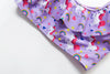 3-16Y Cartoon Two-piece Girls Swimwear Ruffle Swimsuit Bikini Set One Shoulder Beachwear Princess Two Piece Bathing Suit Children Swimwear Girls Swimsuit Bikini Set by Stevvex