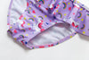 3-16Y Cartoon Two-piece Girls Swimwear Ruffle Swimsuit Bikini Set One Shoulder Beachwear Princess Two Piece Bathing Suit Children Swimwear Girls Swimsuit Bikini Set by Stevvex