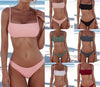 Push Up Bikini Set Swimsuits High Waist Swimwear Women Ribbed Bathing Suits Brazilian Bikinis Swimsuit for Women Bottom Triangle Bikinis Top Bathing Suit by Stevvex