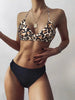 Women Leopard Print Swimsuit Women's Bikini One Shoulder Top High Waist Bottom Two Piece Swimsuits Women Push Up Bikini Set One Shoulder Beachwear Summer Leopard Bathing Suit High Waist Swimwear For Women by Stevvex