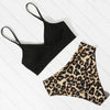 Women Leopard Print Swimsuit Women's Bikini One Shoulder Top High Waist Bottom Two Piece Swimsuits Women Push Up Bikini Set One Shoulder Beachwear Summer Leopard Bathing Suit High Waist Swimwear For Women by Stevvex
