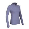 Women's Running Athletic Workout Yoga Shirts Long Sleeves Quarter-Zip