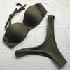 Bikini Push Up Swimsuit Female Swimwear Women's Bathing Suits Push Up Underwire Bikini Set Padded Two Piece Swimsuits Women Two-pieces Durable Bikini Set With Bra Cup Modern Bathing Suit by Stevvex