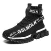 Fashion Flying Woven Sock Mens High Top Sneakers Men Non-slip Shoes Casual Shoes Running Modern Shoes Non Slip Athletic Tennis Walking Type Sneakers Hip Hop Style by Stevvex