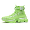 Fashion Flying Woven Sock Mens High Top Sneakers Men Non-slip Shoes Casual Shoes Running Modern Shoes Non Slip Athletic Tennis Walking Type Sneakers Hip Hop Style by Stevvex