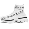 Fashion Flying Woven Sock Mens High Top Sneakers Men Non-slip Shoes Casual Shoes Running Modern Shoes Non Slip Athletic Tennis Walking Type Sneakers Hip Hop Style by Stevvex