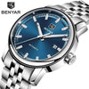 2021 Fashion Luxury Leather Strap Casual Analog Watch Men Stainless Steel Wristwatch Waterproof Watches by Stevvex