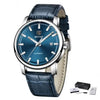 2021 Fashion Luxury Leather Strap Casual Analog Watch Men Stainless Steel Wristwatch Waterproof Watches by Stevvex