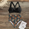 High Waist Bikinis New Halter Swimwear Women Swimsuit Female Bikini Set Print Bathing Suit Summer Two Piece Bikini Swimsuit for Women High Waist Halter Wrap Bathing Suits with Bikini Bottom by Stevvex