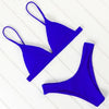 Bikini Swimwear Women Swimsuit Push Up Micro Bikinis Set Swimming Bathing Suit Beachwear Summer Thong Bottom Two Piece Bikini Double Shoulder Straps Cute Swimsuit Triangle Bathing Bikini by Stevvex