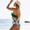 High Waist Bikinis New Halter Swimwear Women Swimsuit Female Bikini Set Print Bathing Suit Summer Two Piece Bikini Swimsuit for Women High Waist Halter Wrap Bathing Suits with Bikini Bottom by Stevvex