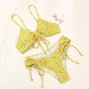 Bikinis Micro Adjustable Swimwear Women Summer Bikini Set Modern Colorful Print Beach Wear Women's Comfortable Swimsuit Knotted String Triangle Bikini Tie Side High Cut Bikini Set by Stevvex