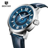 Sports Luxury Watches For Men Quartz Blue Watch Fashion Leather Strap Casual Mens Wrist Watch by Stevvex