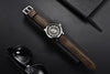 Sports Luxury Watches For Men Quartz Blue Watch Fashion Leather Strap Casual Mens Wrist Watch by Stevvex