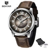 Sports Luxury Watches For Men Quartz Blue Watch Fashion Leather Strap Casual Mens Wrist Watch by Stevvex