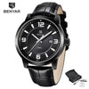 Sports Luxury Watches For Men Quartz Blue Watch Fashion Leather Strap Casual Mens Wrist Watch by Stevvex
