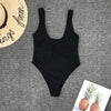 Luxury Black Female Swimsuit Vintage One Piece Ruffled Push Up Tummy Control Swimwear Halter One Piece Slimming Retro Swimsuit Women's Plus Size Push Up Bathing Suit Solid Red Swimwear Women Padded Bathing Suits by Stevvex