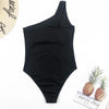 Luxury Black Female Swimsuit Vintage One Piece Ruffled Push Up Tummy Control Swimwear Halter One Piece Slimming Retro Swimsuit Women's Plus Size Push Up Bathing Suit Solid Red Swimwear Women Padded Bathing Suits by Stevvex