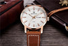 New Black Casual Fashion Simple Men's Watch Analog Quartz Waterproof Luxury Leather Strap Men Elegant Watch by Stevvex