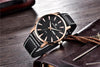 New Black Casual Fashion Simple Men's Watch Analog Quartz Waterproof Luxury Leather Strap Men Elegant Watch by Stevvex