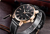 New Black Casual Fashion Simple Men's Watch Analog Quartz Waterproof Luxury Leather Strap Men Elegant Watch by Stevvex