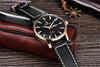 New Black Casual Fashion Simple Men's Watch Analog Quartz Waterproof Luxury Leather Strap Men Elegant Watch by Stevvex