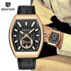 New Quartz Business Mens Luxury Watch Classic Retro Rectangle Analog Waterproof Fashion Leather Strap Wrist Watch by Stevvex