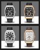 New Quartz Business Mens Luxury Watch Classic Retro Rectangle Analog Waterproof Fashion Leather Strap Wrist Watch by Stevvex