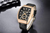 New Quartz Business Mens Luxury Watch Classic Retro Rectangle Analog Waterproof Fashion Leather Strap Wrist Watch by Stevvex