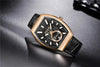 New Quartz Business Mens Luxury Watch Classic Retro Rectangle Analog Waterproof Fashion Leather Strap Wrist Watch by Stevvex