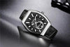 New Quartz Business Mens Luxury Watch Classic Retro Rectangle Analog Waterproof Fashion Leather Strap Wrist Watch by Stevvex