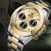 Stainless Steel Sports Men Watch Waterproof Business Chronograph Men Quartz Elegant Design Wristwatches by Stevvex