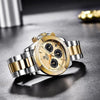 Stainless Steel Sports Men Watch Waterproof Business Chronograph Men Quartz Elegant Design Wristwatches by Stevvex