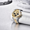 Stainless Steel Sports Men Watch Waterproof Business Chronograph Men Quartz Elegant Design Wristwatches by Stevvex