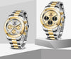 Stainless Steel Sports Men Watch Waterproof Business Chronograph Men Quartz Elegant Design Wristwatches by Stevvex