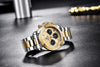 Stainless Steel Sports Men Watch Waterproof Business Chronograph Men Quartz Elegant Design Wristwatches by Stevvex