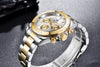 Stainless Steel Sports Men Watch Waterproof Business Chronograph Men Quartz Elegant Design Wristwatches by Stevvex