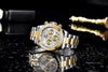 Stainless Steel Sports Men Watch Waterproof Business Chronograph Men Quartz Elegant Design Wristwatches by Stevvex