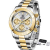 Stainless Steel Sports Men Watch Waterproof Business Chronograph Men Quartz Elegant Design Wristwatches by Stevvex