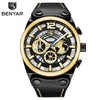 Business Mens Fashion Watches Quartz Silicone Sport Multifunction Watch Men Luxury Waterproof Luminous Hands by Stevvex