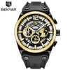 Business Mens Fashion Watches Quartz Silicone Sport Multifunction Watch Men Luxury Waterproof Luminous Hands by Stevvex