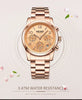 Multifunctional Business Women Watches Quartz Waterproof Stainless Watch Elegant Shine Round Design by Stevvex
