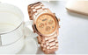 Multifunctional Business Women Watches Quartz Waterproof Stainless Watch Elegant Shine Round Design by Stevvex