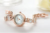 Charming Women Fashion Crystal Watch Elegant Shape Bracelet Strap Luxury Design Quartz Waterproof Womens Wrist Watch by Stevvex