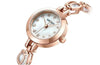 Charming Women Fashion Crystal Watch Elegant Shape Bracelet Strap Luxury Design Quartz Waterproof Womens Wrist Watch by Stevvex