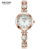 Charming Women Fashion Crystal Watch Elegant Shape Bracelet Strap Luxury Design Quartz Waterproof Womens Wrist Watch by Stevvex